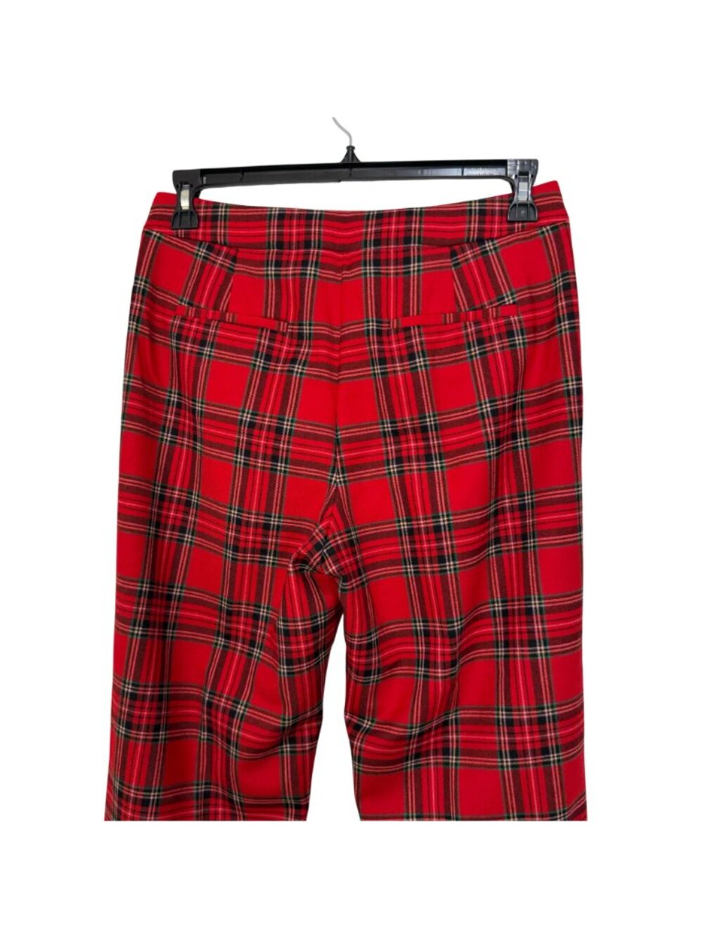 J.Crew Kate Womens Red Plaid Tartan Wool Blend Pants Size 8 Classic Fit Lined - Picture 14 of 14